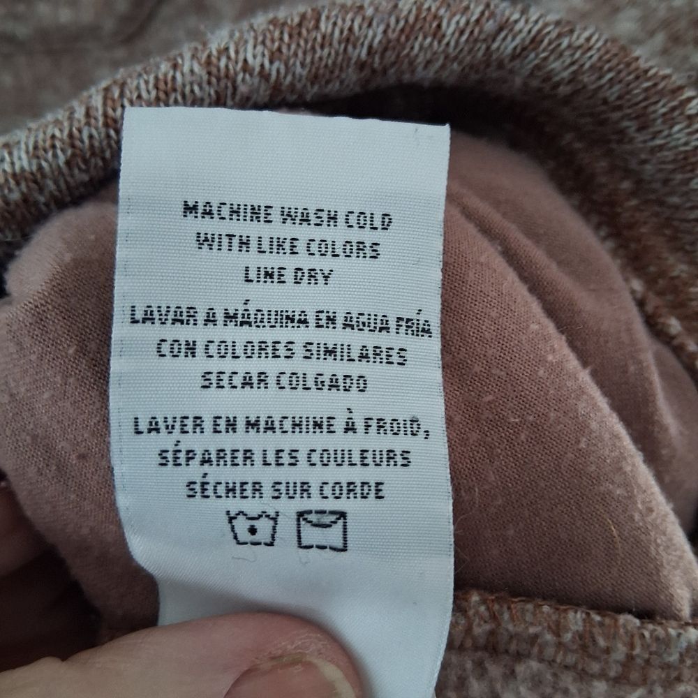 Thread & Supply Praline Color Button-Up Fleece Shirt Shacket Jacket Sz XL - Picture 10 of 15